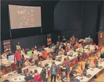  ??  ?? READY The Retro Fest gaming arena at Portsmouth Guildhall in August 2018