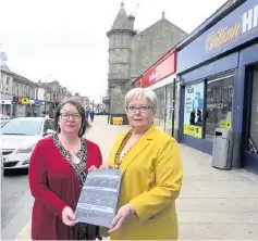  ??  ?? Victory Wishaw MSP Clare Adamson and MP Marion Fellows