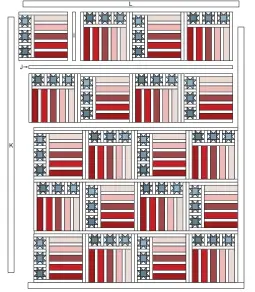  ?? ?? Flag Day
Assembly Diagram 71" x 88"