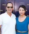  ??  ?? Shangri- La’s Mactan Resort and Spa GM Marco Vazzoler with Tess Yang.