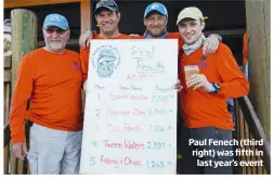  ??  ?? Paul Fenech (third right) was fifth in
last year’s event