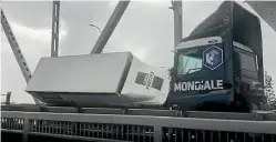  ??  ?? Structural damage on Auckland Harbour Bridge could mean the four lanes are closed for weeks.