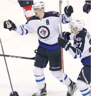  ?? — GETTY IMAGES FILES ?? Winnipeg Jets centre Mark Scheifele is enjoying a career year with the Jekyll and Hyde Western Conference club.