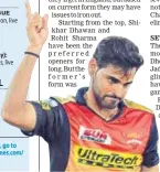  ?? AFP ?? SRH’s Bhuvneshwa­r Kumar has been a standout bowler.