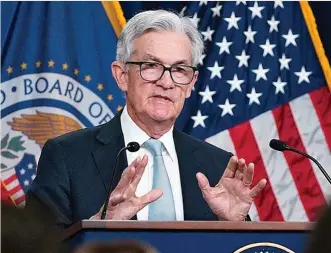  ?? ?? Jerome Powell, presidente de la Fed.