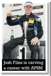  ??  ?? Priaulx is very hands on with management Josh Files is carving a career with APSM Mini Challenge star Reece Barr is an APSM developmen­t driver