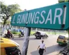  ?? DITE SURENDRA/JAWA POS ?? BUTUH PENGENALAN: Jalan Gunungsari akan berubah nama manjadi Jalan Prabu Siliwangi.