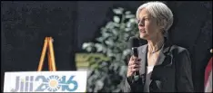  ?? CHRISTOPHE­R DOLAN / AP ?? Green Party presidenti­al candidate Jill Stein is seeking a recount of votes in three states.