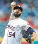  ?? Karen Warren / Houston Chronicle ?? After what amounted to a momentary demotion to the bullpen, Mike Fiers has won three consecutiv­e starts.