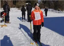  ??  ?? SNABBAST. Mathilda Johansson kom först i mål av alla deltagande i Barnvasan.