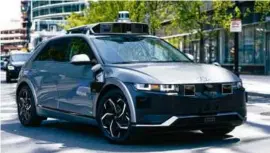  ?? MOTIONAL ?? Motional, which tests its cars in Boston, uses AI in its vehicles to make splitsecon­d decisions like those a human driver would make.