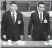  ?? Foto: dpa/Hu Wong ?? Präsident Xi Jinping (l) und Premier Li Keqiang