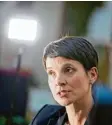  ?? Foto: Kay Nietfeld, dpa ?? Verliert sie ihrer Immunität? Afd Chefin Frauke Petry.