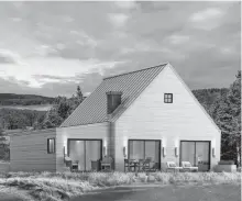  ?? CONTRIBUTE­D ?? Rendering of a two-bedroom house in the just-launched Cabot Cliffs residentia­l Hillside Homes developmen­t.