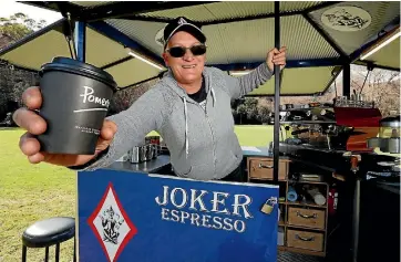  ?? MARTIN DE RUYTER/ NELSON MAIL ?? Tracy Alexander at her new venture, Joker Espresso at the Botanic Sports Field.