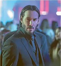  ??  ?? Keanu Reeves is back playing deadly dapper dude John Wick in the impressive John Wick: Chapter 2.