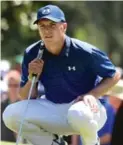  ?? HARRY HOW/GETTY IMAGES ?? Jordan Spieth — who trailed by 10 after the opening round — sits two off the pace heading into Sunday’s final 18.