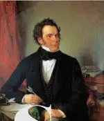  ??  ?? SCHUBERT Il compositor­e e pianista austriaco Franz Schubert: un mistero avvolge le sue ultime ore di vita, nel 1828. Aveva solo 30 anni
