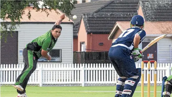  ?? WARWICK SMITH/STUFF ?? It was a day for the Marist spinners, including Arana Noema-barnett, in the club final against Palmerston North Boys’ High School.