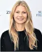 ??  ?? Gwyneth Paltrow’s lifestyle site has faced criticism