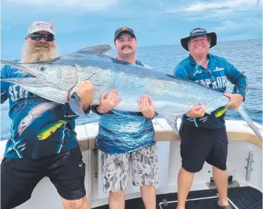  ?? ?? Gavin from Sea Probe Fishing Charters has been finding some good sized black marlin for his customers.