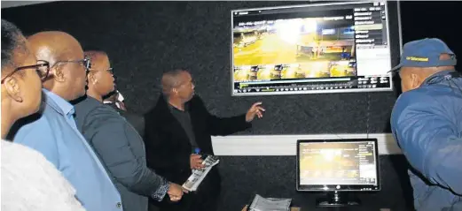  ?? Picture: SUPPLIED ?? CAPTION: BCM mayor Xola Pakathi unveils East London’s CCTV system earlier this week