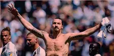  ?? IPP ?? Ibra Zlatan Ibrahimovi­c, 38 anni, dalla scorsa stagione gioca nei L.A. Galaxy