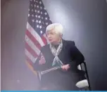  ?? —AFP ?? WASHINGTON, US: In this file photo taken on April 13, 2022, US Secretary of the Treasury Janet Yellen speaks at the Atlantic Council in Washington, DC.