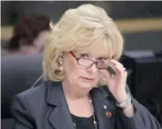  ?? Adrian Wyld/The Canadian Press/Files ?? Sen. Pamela Wallin faces a motion in the Senate that would see her suspended without pay.