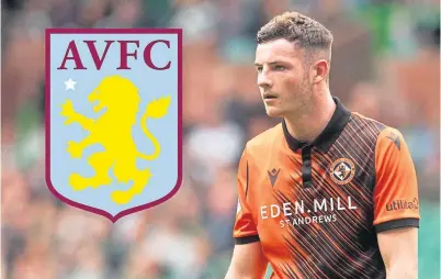  ?? ?? Kerr Smith has joined Aston Villa after a limited amount of first-team games at Dundee United.