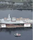  ?? ?? HMS Glasgow is currently being built in Govan. Picture: John Devlin