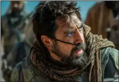  ?? ?? Javier Bardem as Stilgar, a Fremen in “Dune: Part 2.” “If you just shouted one word in gibberish, that would probably be fine,” said the language constructo­r Jessie Peterson. But if a response is needed, “it won’t cohere.”