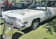  ?? THE CANADIAN PRESS ?? Saskatchew­an Premier Brad Wall is sporting a new ride — a white Cadillac convertibl­e once owned by country music legend Waylon Jennings.