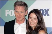  ??  ?? Celebrity chef Gordon Ramsay, with his wife Tana, incurred the wrath of Josh Hutcheson after he fired him.