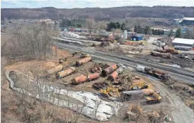  ?? MATT FREED/AP FILE ?? Norfolk Southern has said it is “committed to coordinati­ng the cleanup project and paying for its associated costs” from the Feb. 3 derailment.