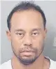  ??  ?? Tiger Woods al ser detenido hace unas semanas.