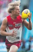  ??  ?? Sydney's Isaac Heeney.