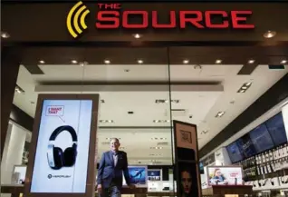  ?? NATHAN DENETTE, THE CANADIAN PRESS ?? Charles Brown, president of The Source, says electronic­s are no longer sold exclusivel­y at specialty outlets.