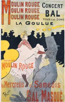  ??  ?? Henri de Toulouse-Lautrec radio je plakate za kabaret