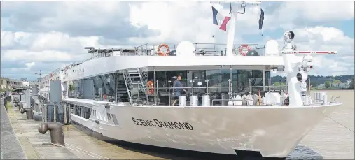  ?? SUBMITTED PHOTO ?? The Scenic Diamond river cruise ship in Bordeaux.