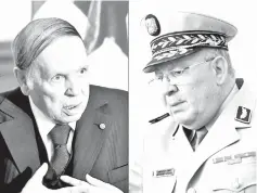  ??  ?? Combo picture shows Bouteflika (left) and Ahmed Gaid. — AFP photo
