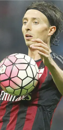  ?? GETTY IMAGES ?? Riccardo Montolivo, 30 anni, capitano del Milan