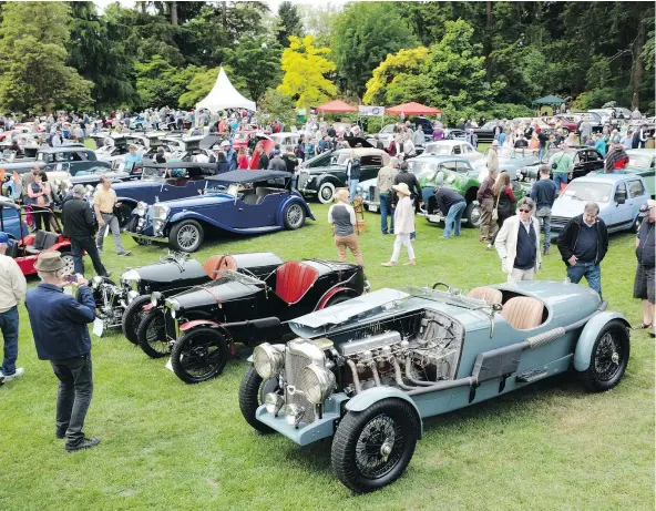  ?? CAM HUTCHINS ?? The greatest show on British wheels rolls into VanDusen Botanical Garden on Saturday.