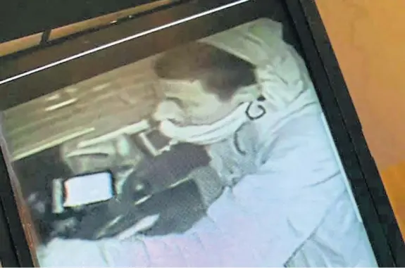  ??  ?? Gary Tardito, captured on CCTV while robbing The Giddy Goose restaurant, even took time for a nap and updated his Facebook page.