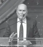  ?? DOUG HOKE PHOTOS/THE OKLAHOMAN ?? Robert Duvall accepts a Lifetime Achievemen­t Award at the 60th Western Heritage Awards at the National Cowboy and Western Heritage Museum on Saturday, Sept. 18.