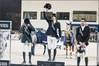  ??  ?? Japanese Equestrian Mike Kawai crowned champion in what was his best ever result.