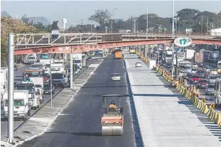  ?? MARCIO MERCANTE ?? Pista central, no sentido Zona Oeste, que estava bloqueada para obras, será liberada nesta nova fase