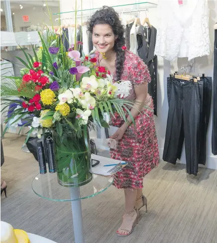 ??  ?? Rachel Kapsalis is the owner of the Vancouver boutique Vetrina, specializi­ng in Italian fashion.