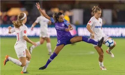  ??  ?? Brazil star Marta is one of Orlando Pride’s best-known players. Photograph: Brad Smith/ISI Photos/Getty Images