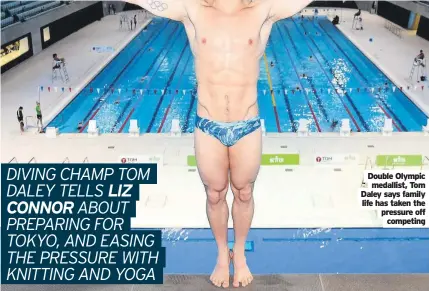  ??  ?? Double Olympic medallist, Tom Daley says family life has taken the pressure off competing